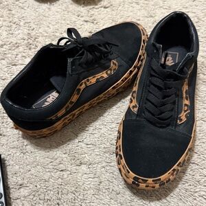 Vans Leopard Print Sneakers